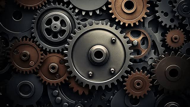 Interlocking gears representing operational excellence
